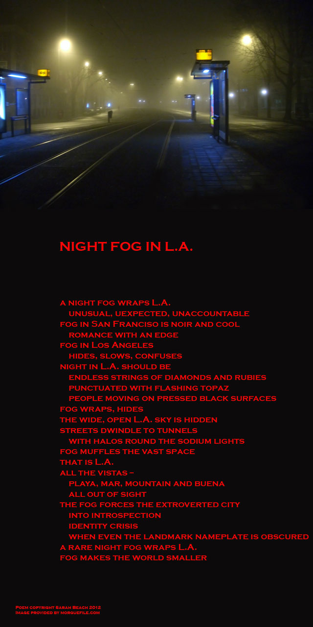 A poem about fog in L.A.